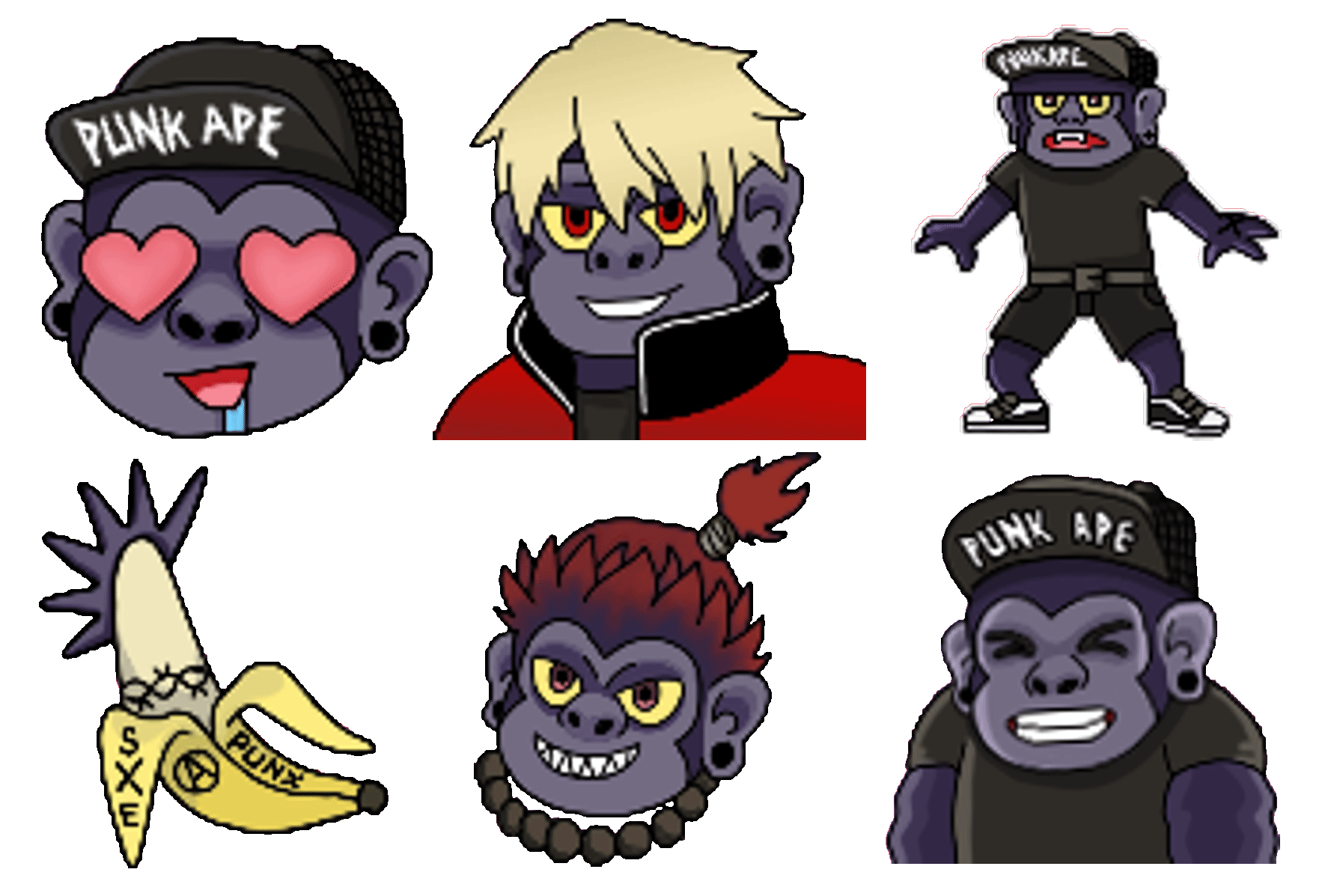 PunkApe Emote Set